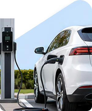 Electric vehicle charging at a home charging station